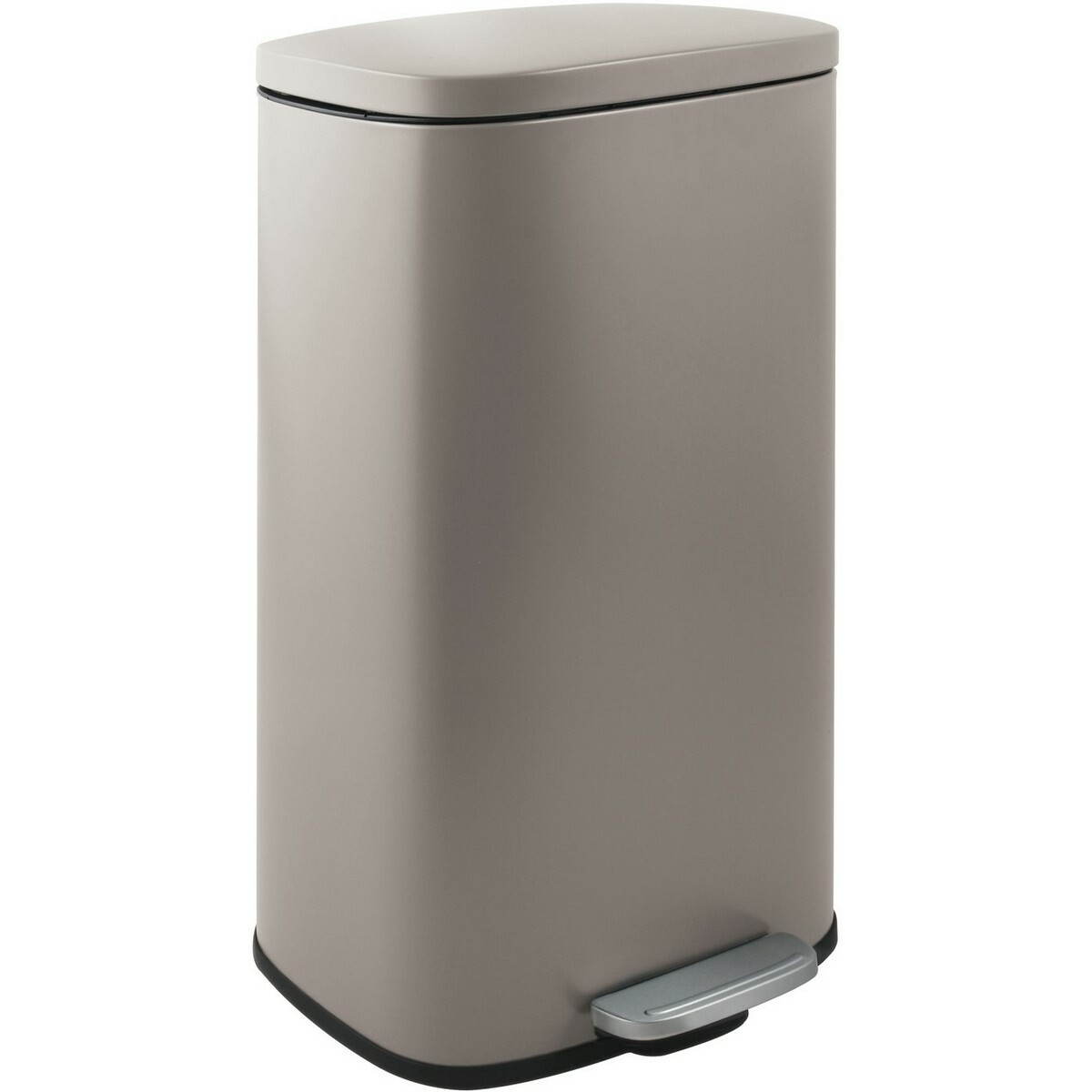 Spirella Pedálový odpadkový kôš soft-close Akira 50 l, matná sivohnedá, 50 l