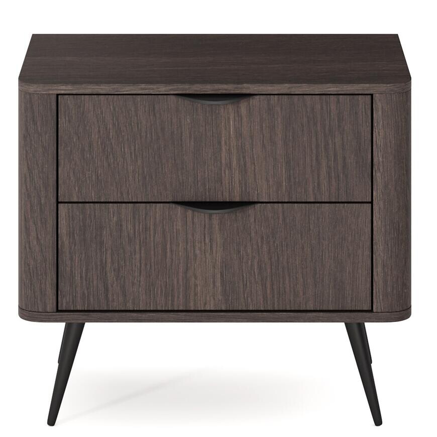 Nočný stolík Veris G dub dunin/čierna