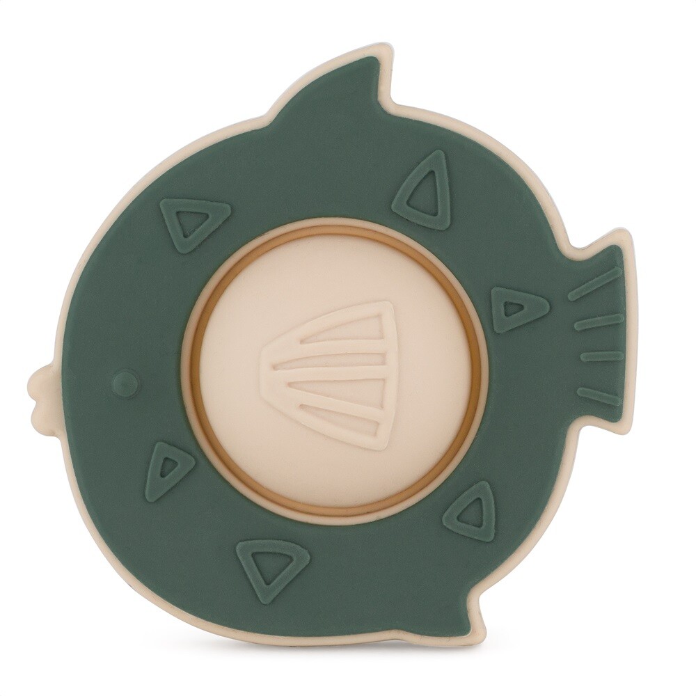 PETITE&MARS Hračka silikónová Fish Fiona Misty Green 6m+