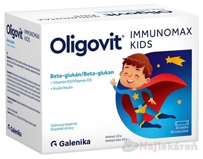 GALENIKA Oligovit IMMUNOMAX KIDS Beta-glukán prášok vo vreckách 30 ks