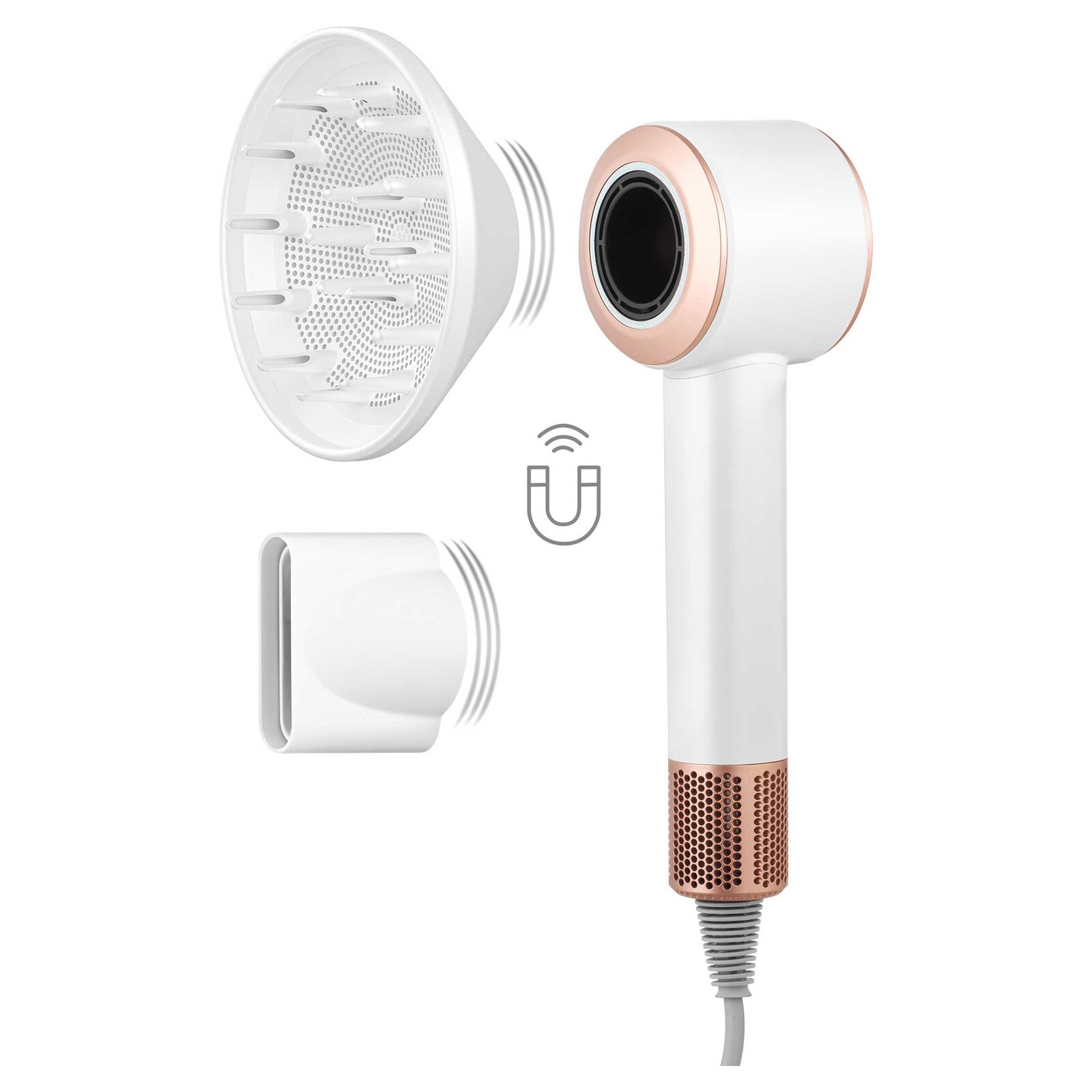 Sencor SHD 8900RS Vysokorýchlostný fén Vysokorýchlostný profesionálny BLDC motor, Maximálna rýchlosť: 110 000 ot./min, Počet teplotných stupňov: 4, .