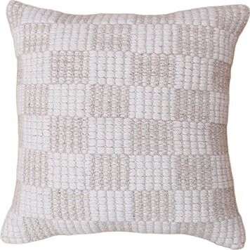 Raavi Ručně tkaný polštář z přírodní bavlny a vlny