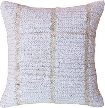 Raavi Ručně tkaný polštář z přírodní vlny a juty