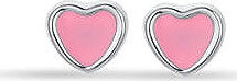 LUCA BARRA Oceľové náušnice so srdiečkami pre dievčatá