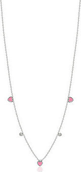 LUCA BARRA Oceľový náhrdelník so srdiečkom pre dievčatá