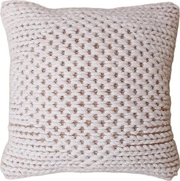 Raavi Polštář SEBAKWE z pravé vlny a juty, 45 × 45 cm