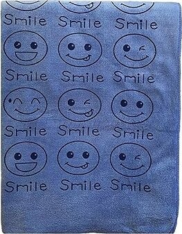 Kaptan Rýchloschnúca osuška Smile 70 × 140 cm, modrá
