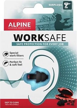 ALPINE WorkSafe 2021 – zátky do uší do hlučného pracovného prostredia