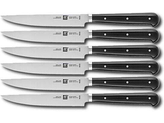Sada nožov na steak STEAK SET, 6 ks, čierna, Zwilling