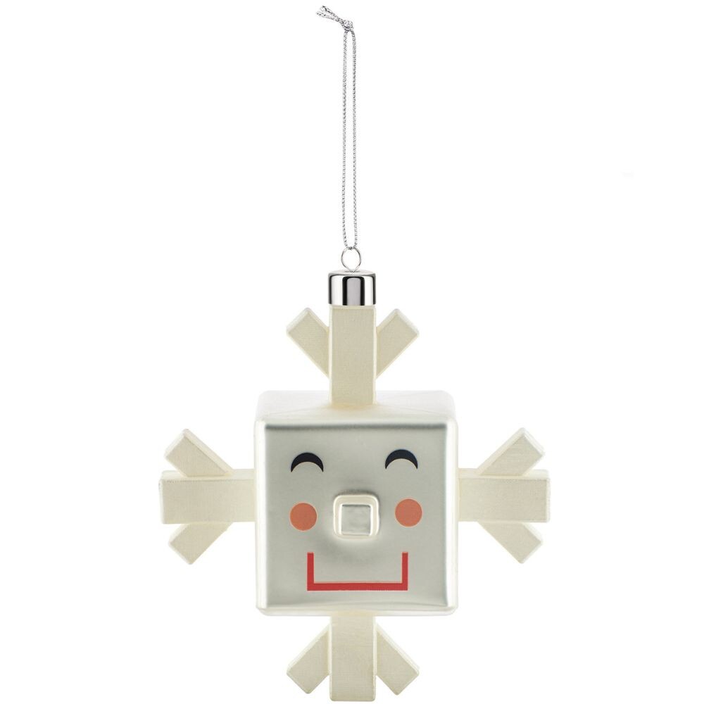 Vianočná ozdoba SNOW FLAKE, biela, Alessi