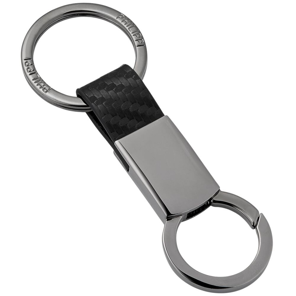 Kľúčenka CARREAU 10 cm, čierna, Philippi