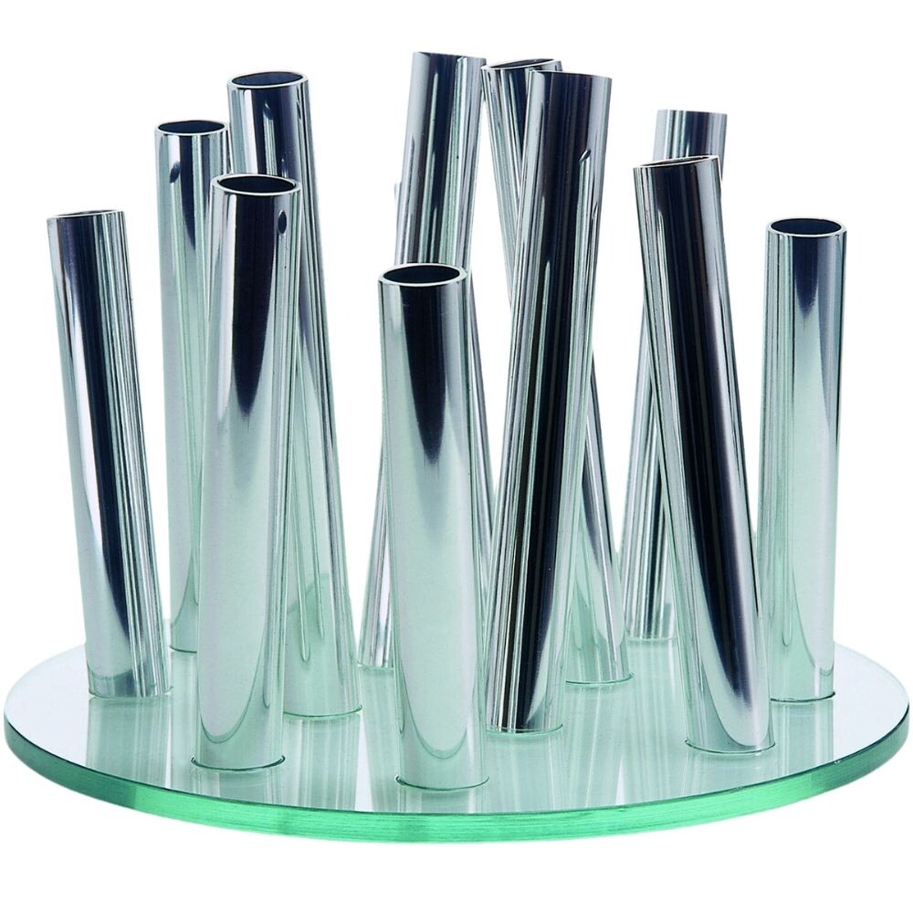 Váza BOUQUET 22,5 cm, strieborná, Philippi