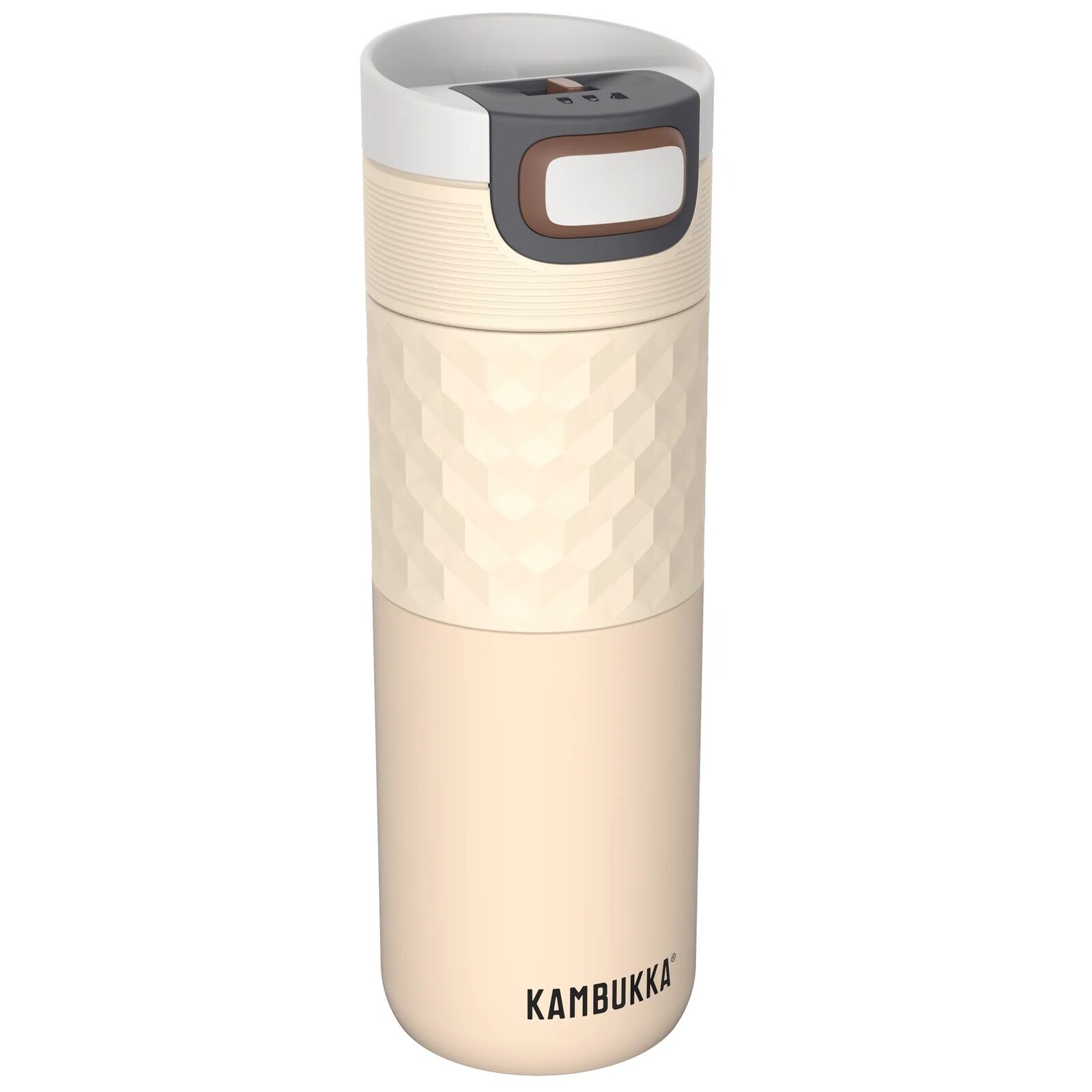 Termohrnček ETNA GRIP 500 ml, barely beige, nerezová oceľ, Kambukka