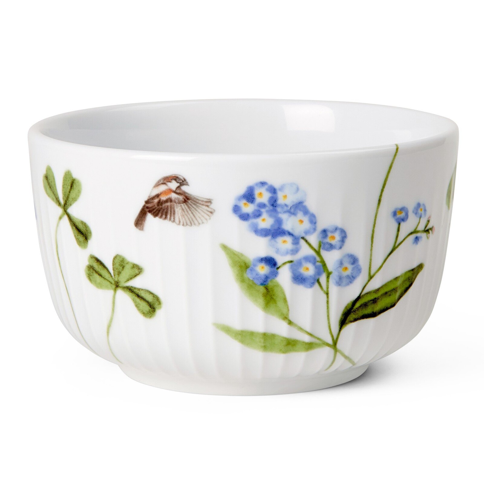 Servírovacia miska HAMMERSHOI SUMMER - FORGET ME NOT 12 cm, biela, porcelán, Kähler