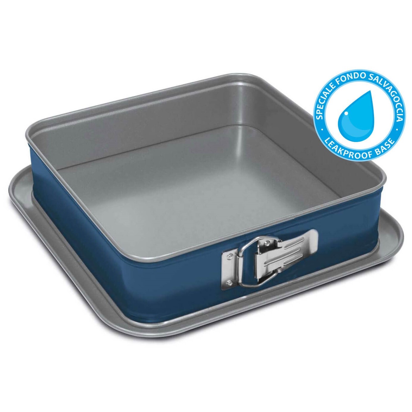 Forma na torty XBAKE 24 x 24 cm, modrá, oceľ, Guardini