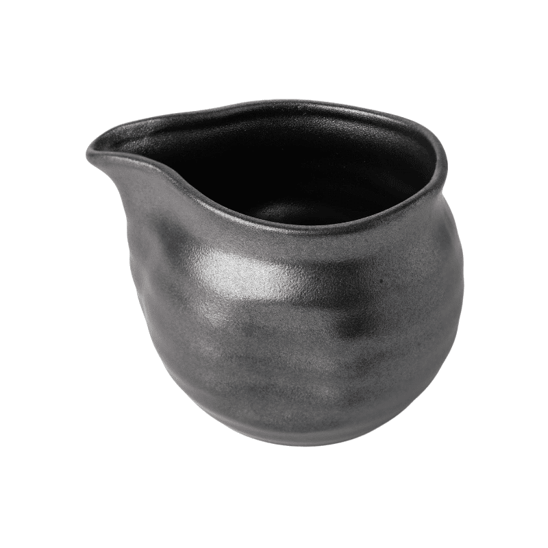 Omáčník METALLIC 400 ml, čierna, keramika, MIJ