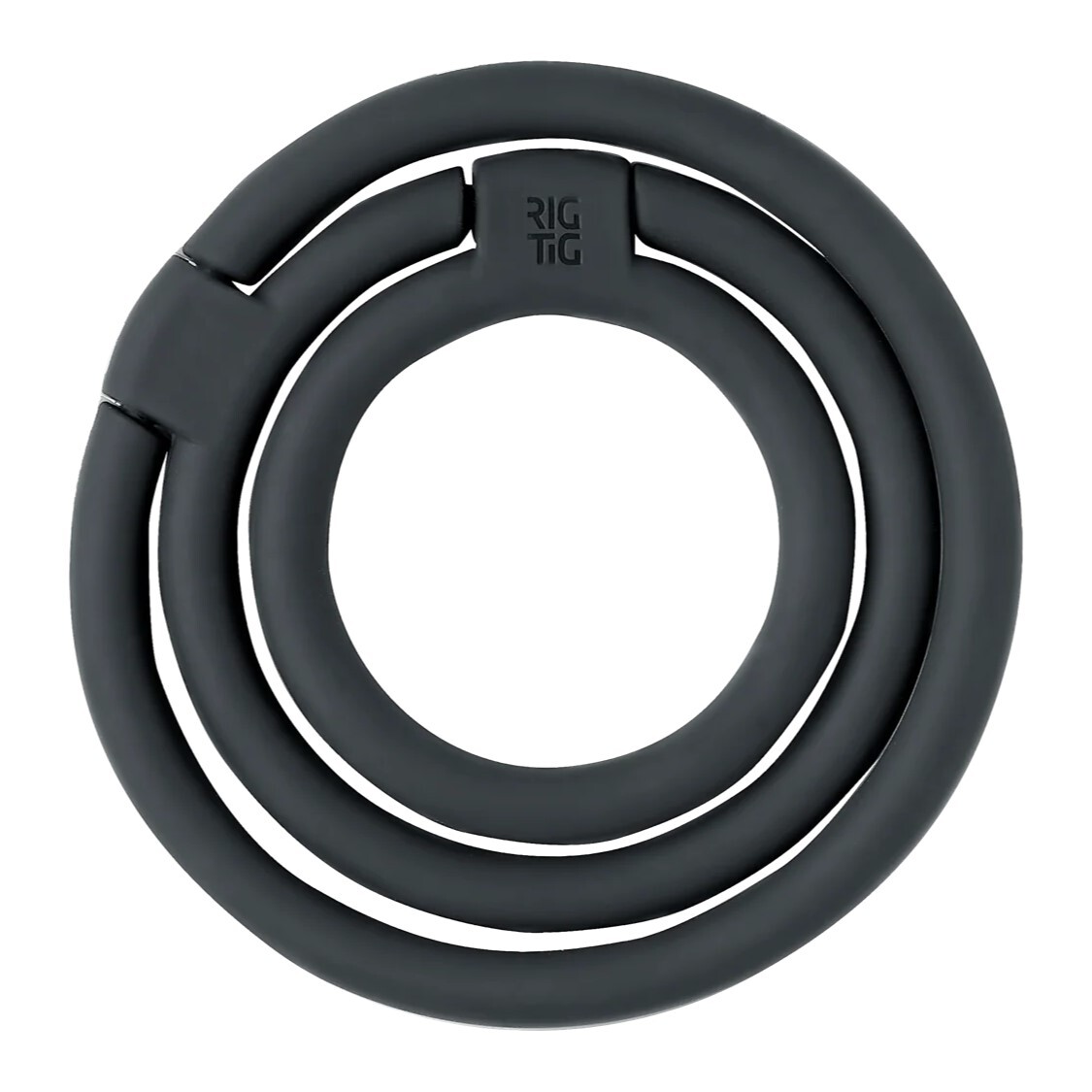 Podložka pod hrniec CIRCLES 13 cm, čierna, silikón, RIG-TIG