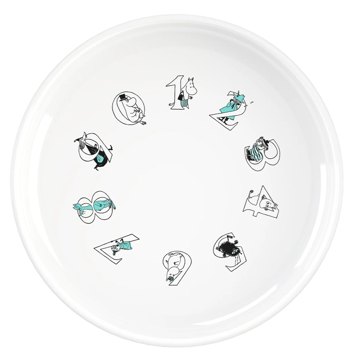 Plastová miska MOOMIN ABC 15 cm, tyrkysová, RIG-TIG