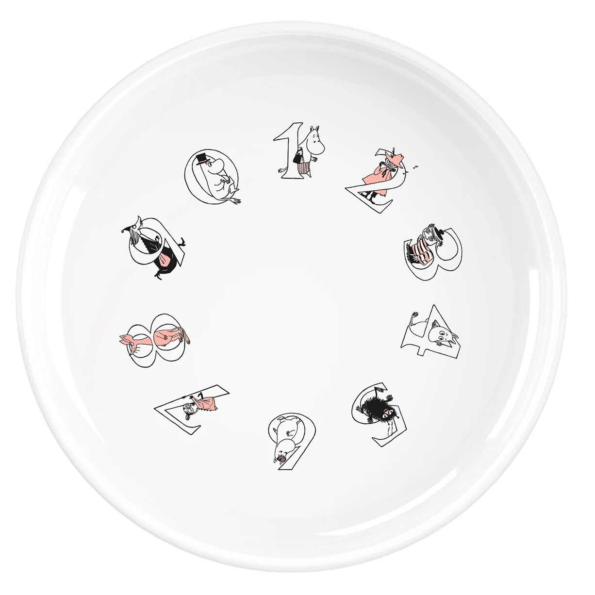 Plastová miska MOOMIN ABC 15 cm, lososová, RIG-TIG