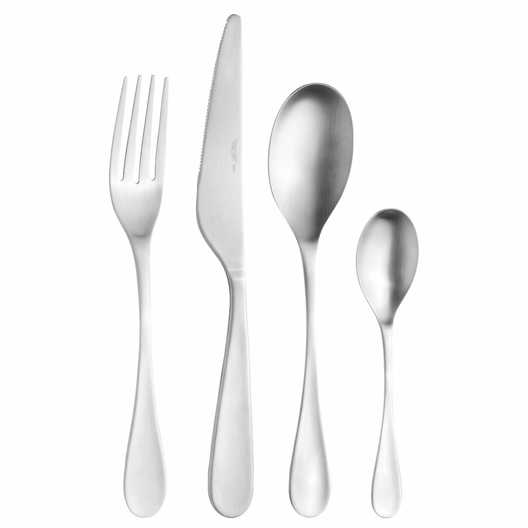 Sada príborov DROP SATIN, sada 24 ks, strieborná, eko box, Pintinox