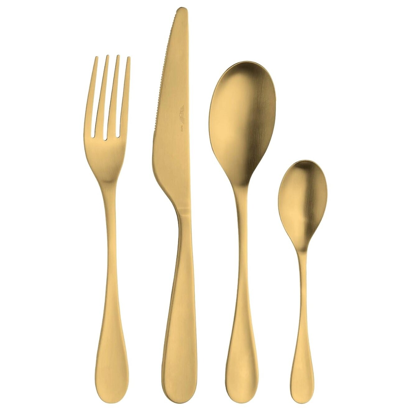 Sada príborov DROP SUN, sada 24 ks, zlatá, Pintinox