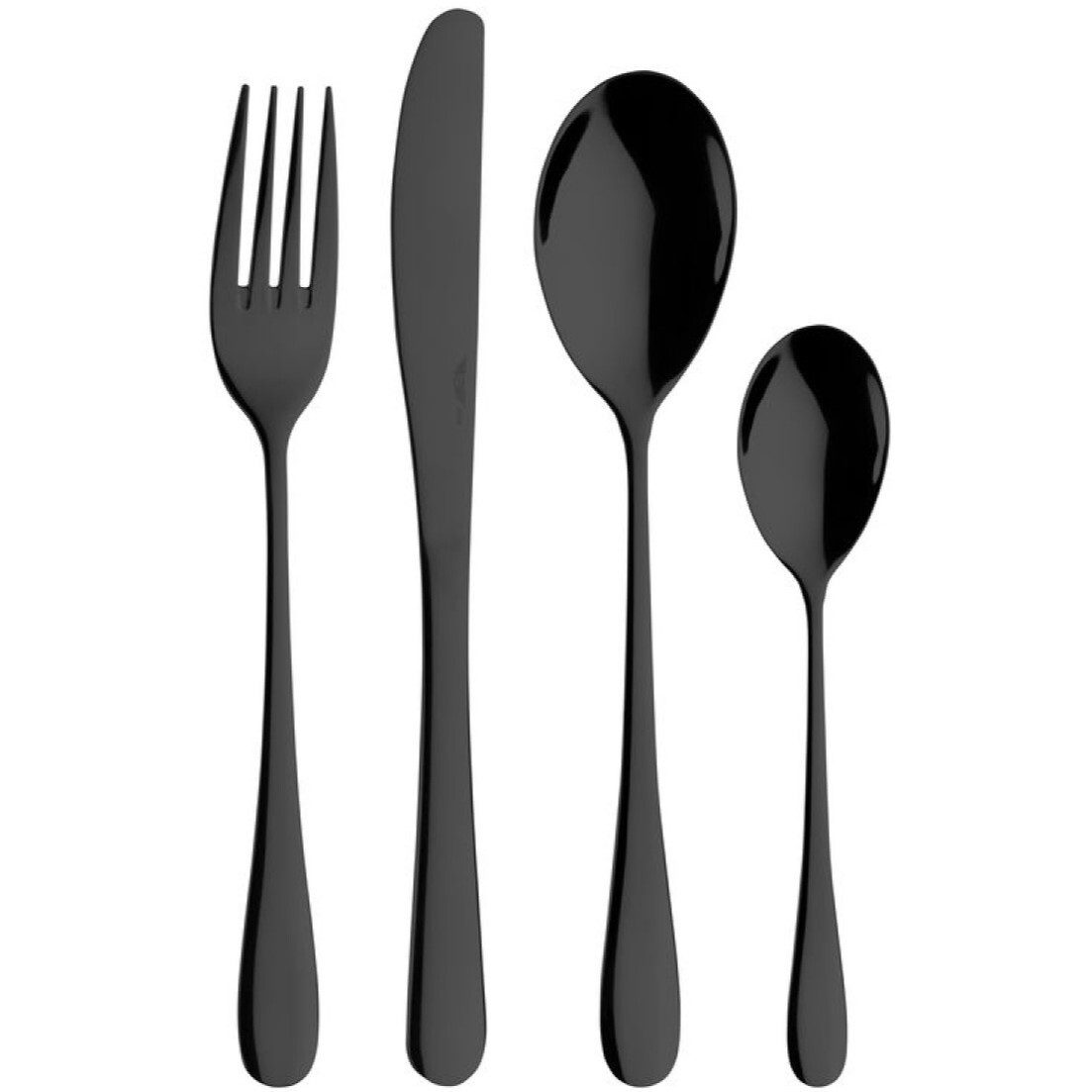 Sada príborov PRINCESS CARBON, sada 24 ks, čierna, Pintinox