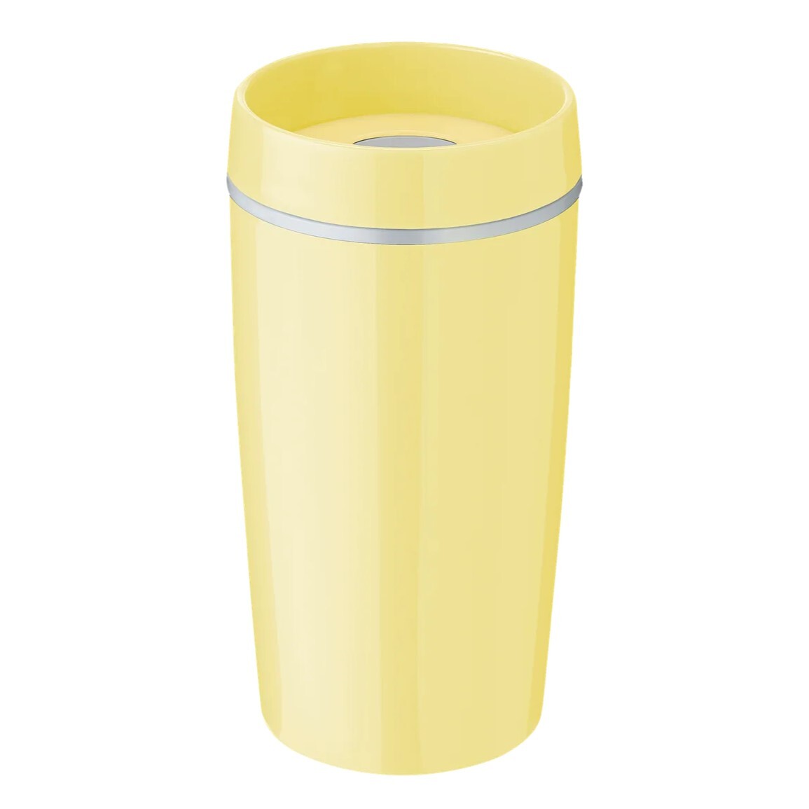 Termohrnček BRING-IT 340 ml, žltá, plast, RIG-TIG