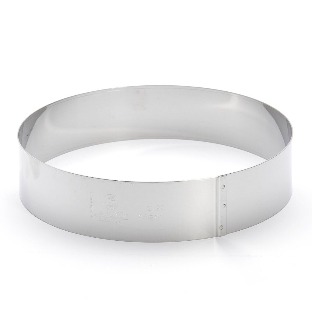 Rám na pečenie 20 x 4,5 cm, nerezová oceľ, de Buyer