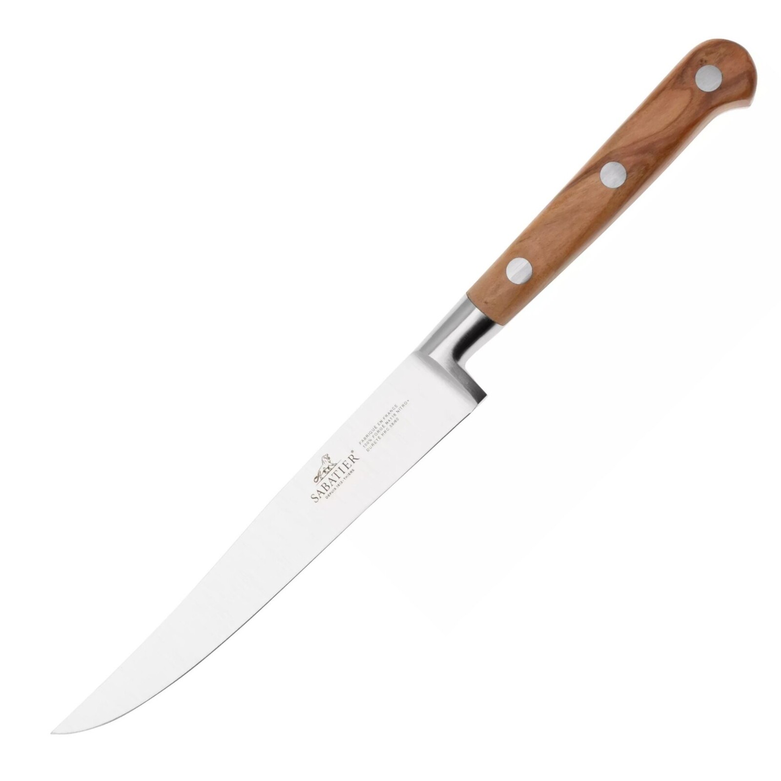 Nôž na steak IDEAL PROVENCAO 13 cm, nerezové nity, hnedá, Lion Sabatier