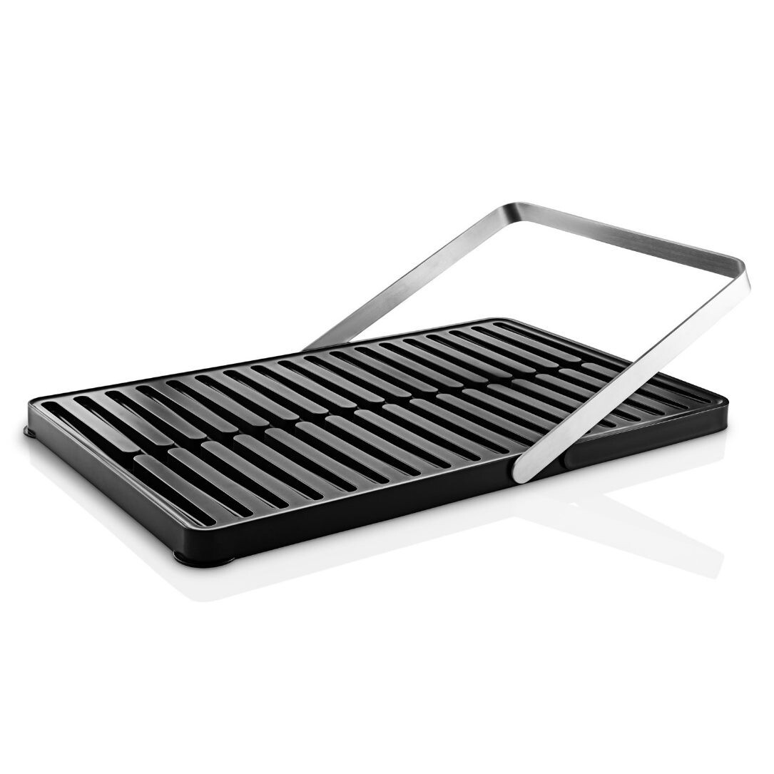 Odkvapkávač riadu 46 x 29 cm, čierna, plast, Eva Solo