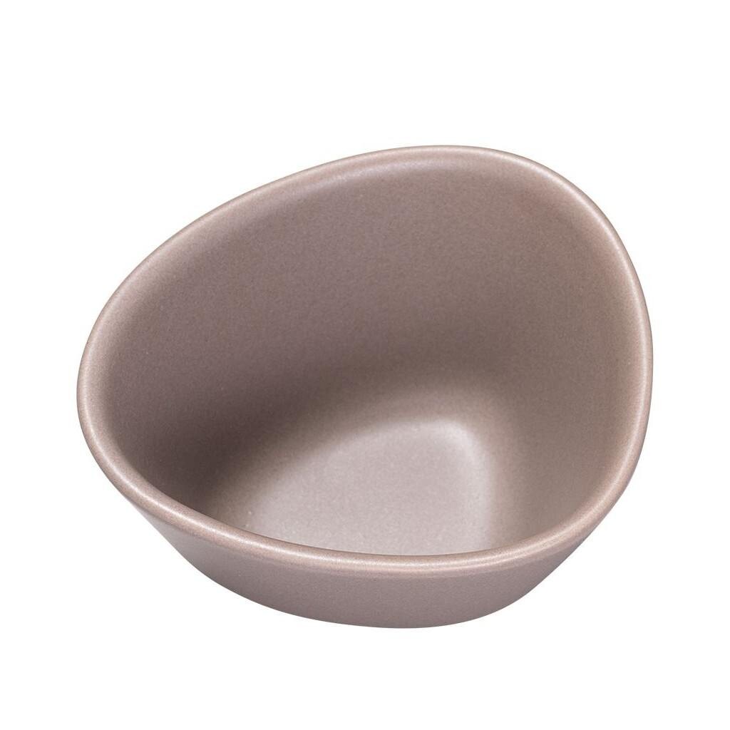 Jedálenská miska CURVE 11 cm, teplá šedá, kamenina, LIND DNA