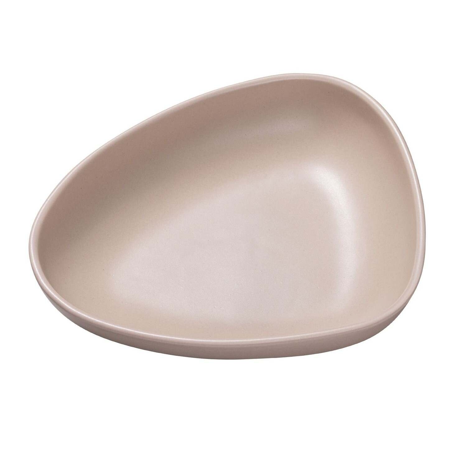 Hlboký tanier CURVE 22 cm, piesková, kamenina, LIND DNA