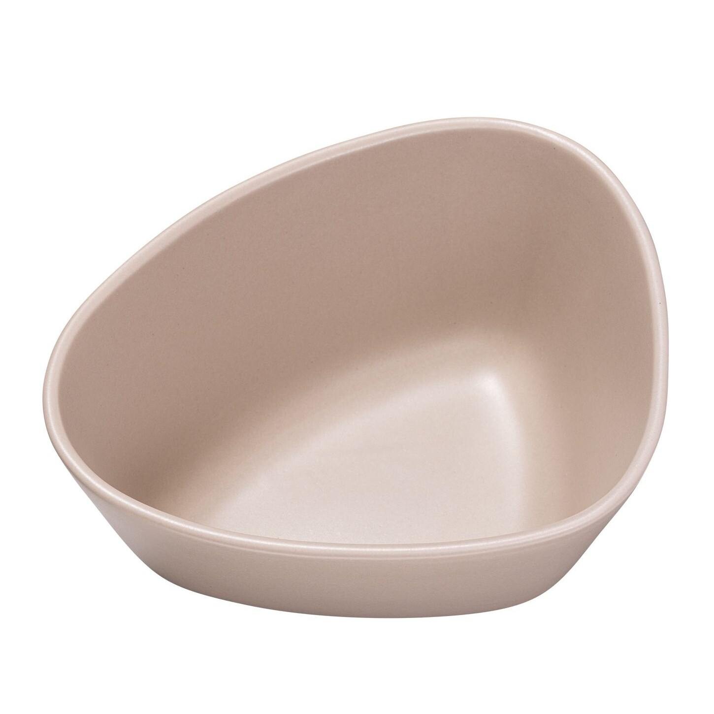 Servírovacia miska CURVE 22 cm, piesková, kamenina, LIND DNA