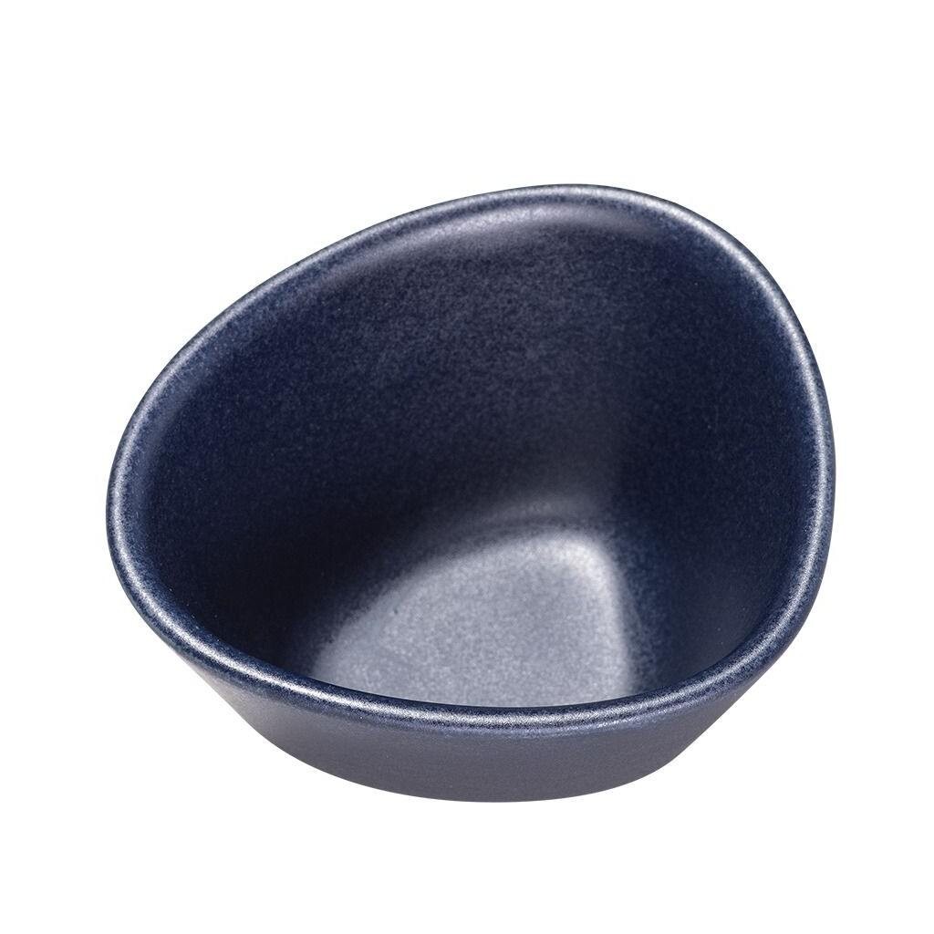 Jedálenská miska CURVE 11 cm, námornícka modrá, kamenina, LIND DNA