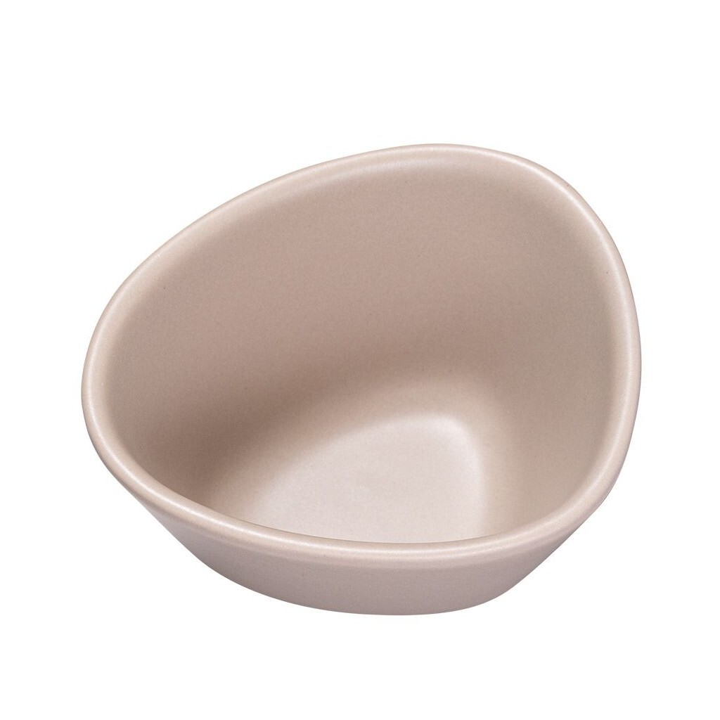 Jedálenská miska CURVE 11 cm, piesková, kamenina, LIND DNA