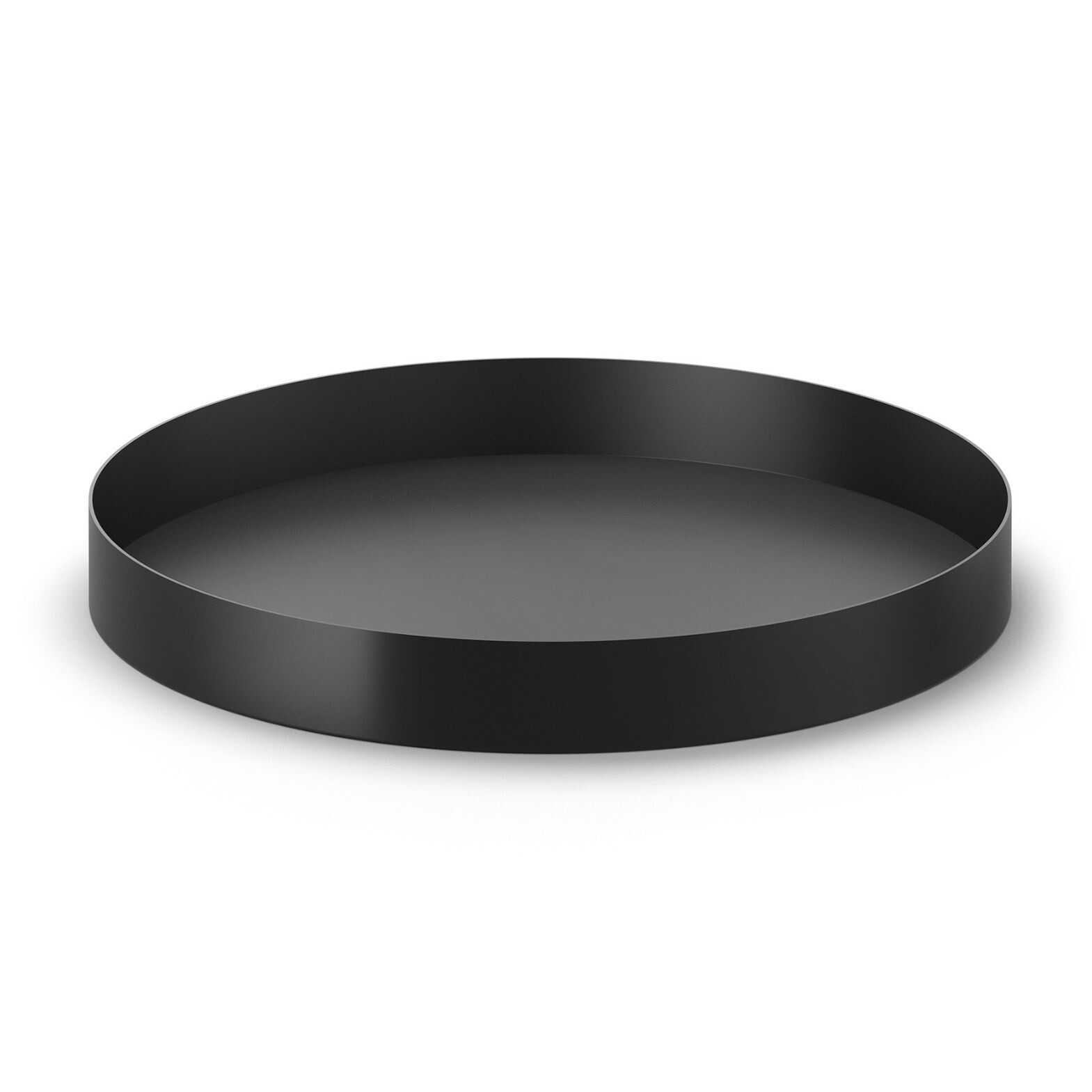 Ozdobná tácka TREVO 30 cm, čierna, nerezová oceľ, Zack