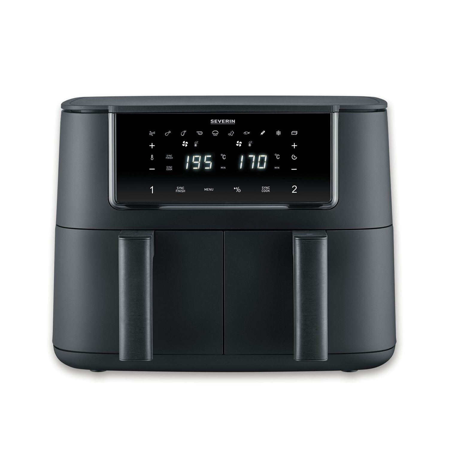 Teplovzdušná fritéza FR 2463 2 x 4 l, čierna, Severin