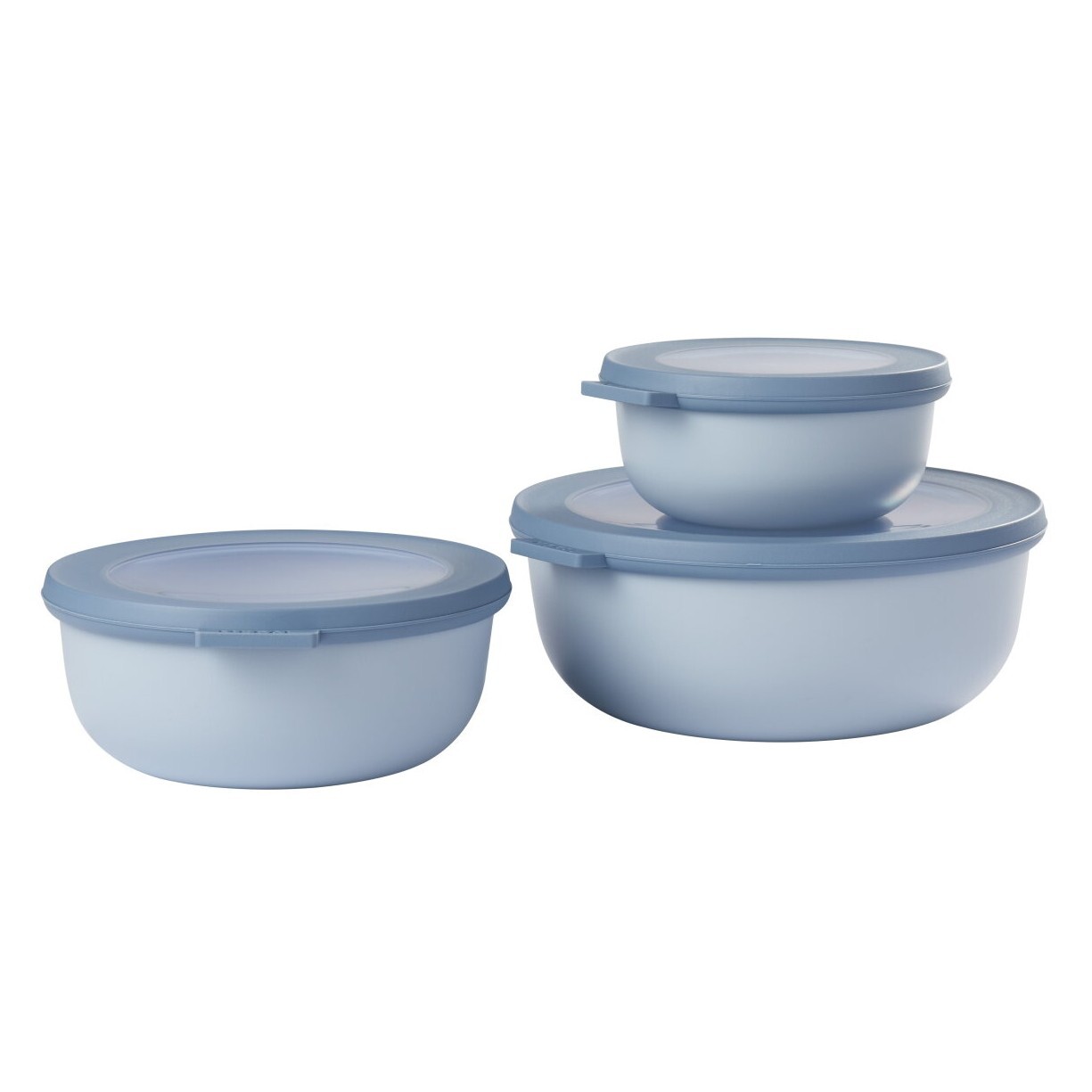 Nádoba na uchovávanie potravín CIRQULA M, sada 3 ks, severská modrá, plast, Mepal