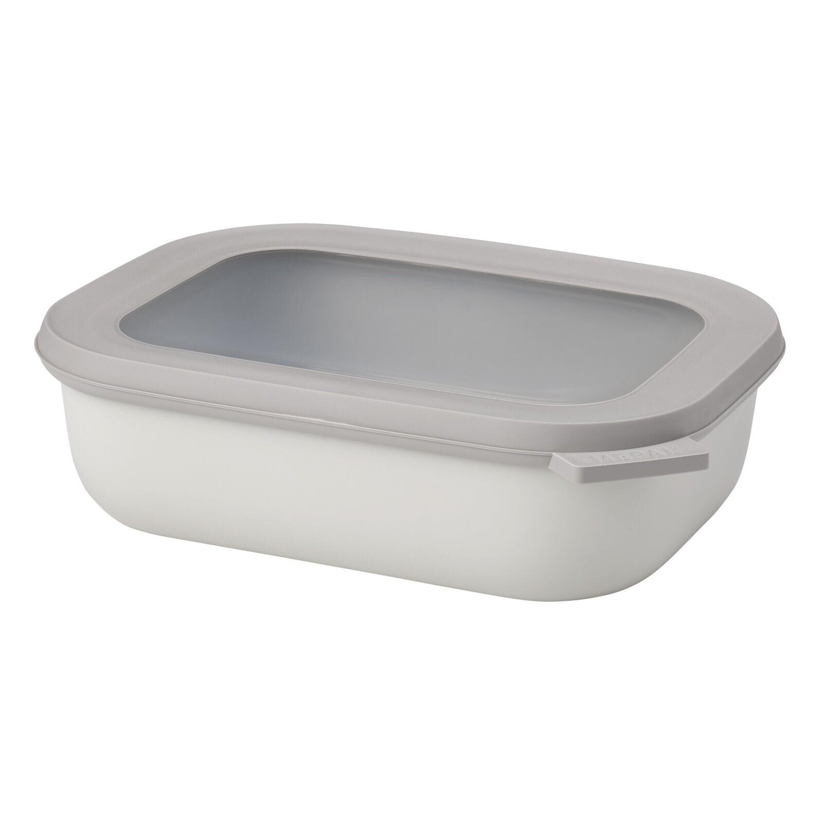 Nádoba na uchovávanie potravín CIRQULA RECT 1 l, severská biela, plast, Mepal