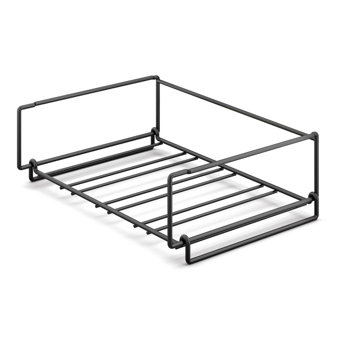 Stojan na vína CUBETO 38 cm, čierna, nerezová oceľ, Zack