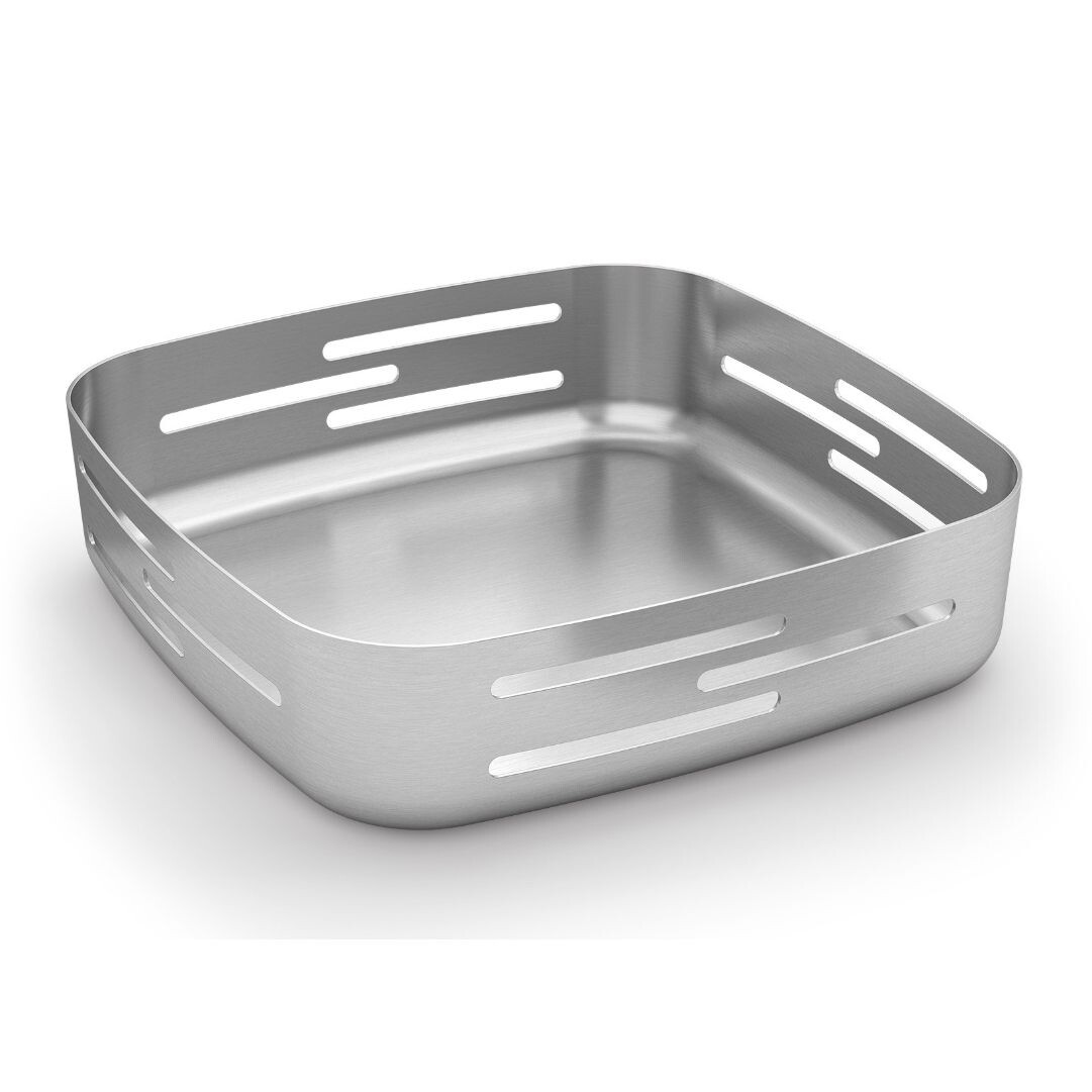 Košík na pečivo PANOR 22 cm, strieborná, nerezová oceľ, Zack