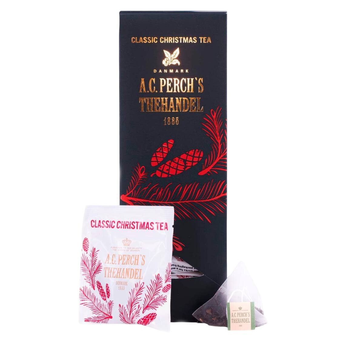 Čierny čaj BLACK CHRISTMAS TEA, 25 čajových sáčkov, A.C. Perch's Thehandel