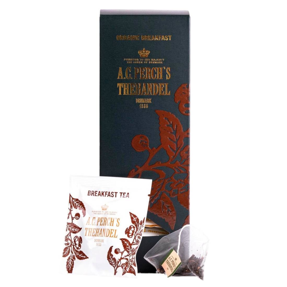Čierny čaj ORGANIC BREAKFAST, 25 čajových vrecúšok, A.C. Perch's Thehandel