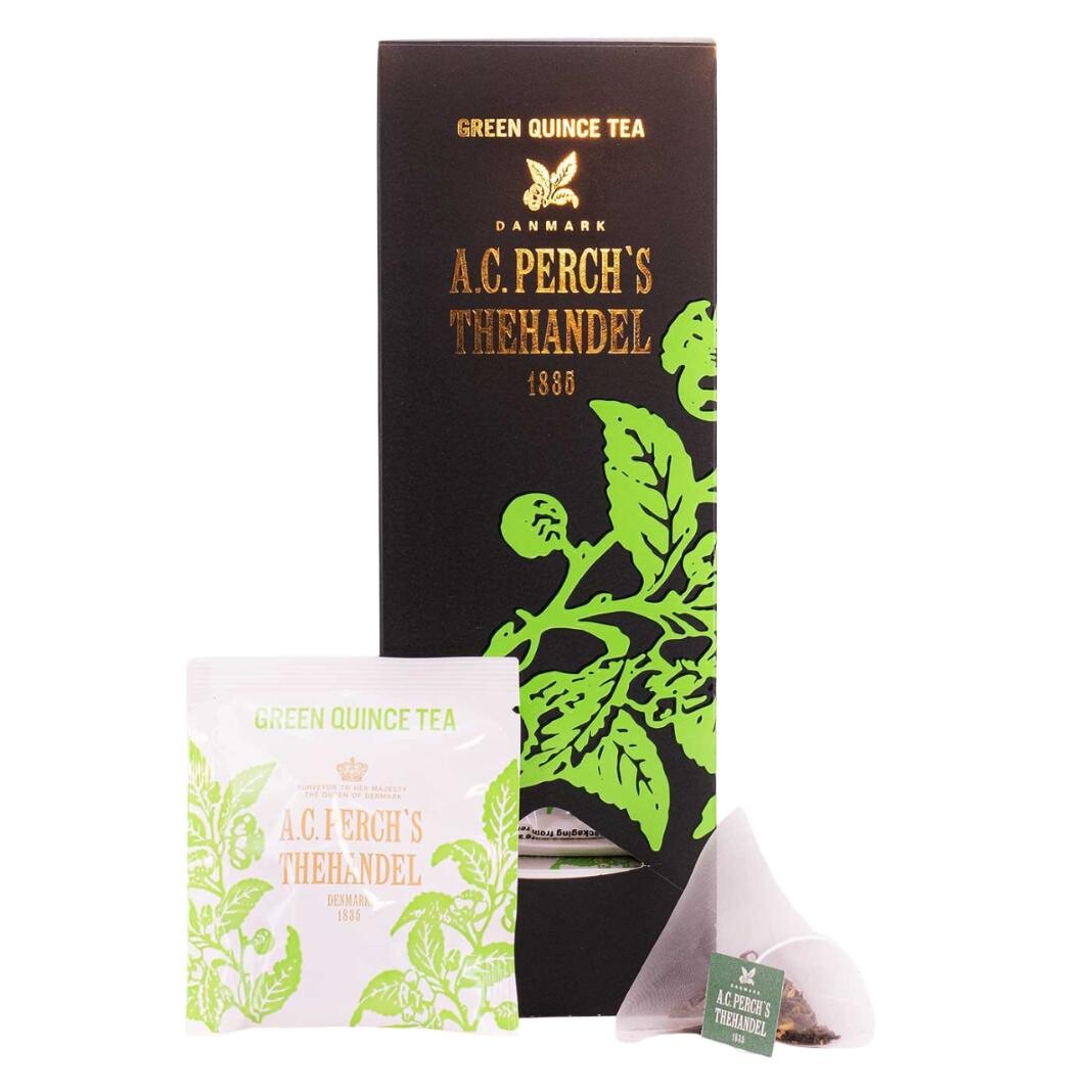 Zelený čaj GREEN QUINCE, 25 čajových sáčkov, A.C. Perch's Thehandel