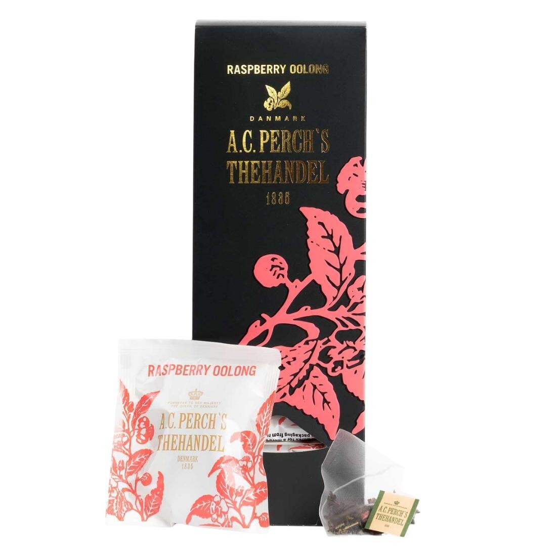 Oolong čaj Raspberry OOLONG, 25 čajových sáčkov, A.C. Perch's Thehandel