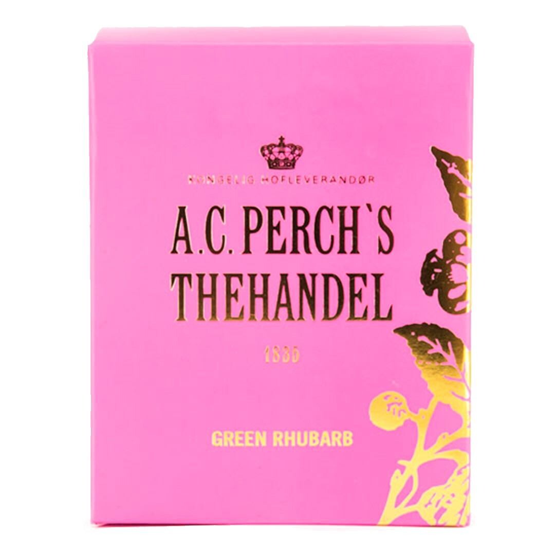 Zelený čaj GREEN RHUBARB, 10 čajových vrecúšok, A.C. Perch's Thehandel