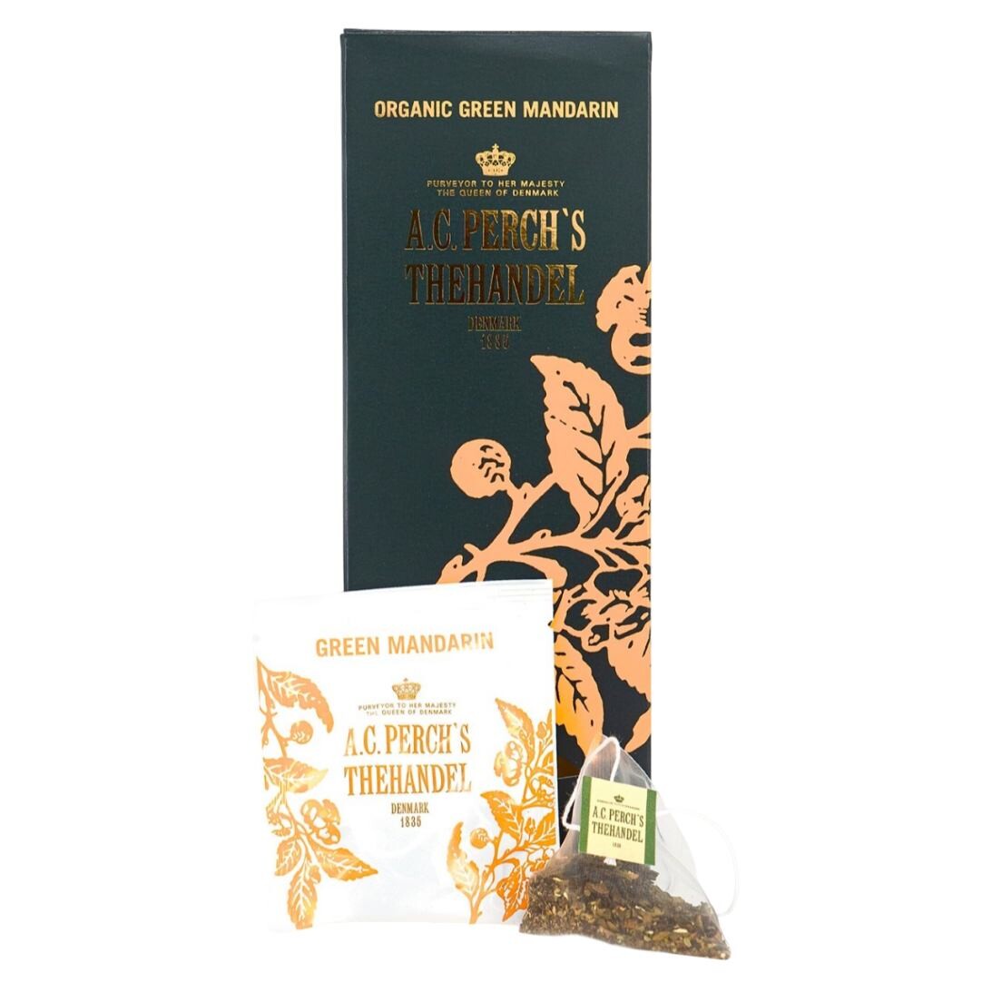 Zelený čaj GREEN MANDARIN, 25 čajových vrecúšok, A.C. Perch's Thehandel