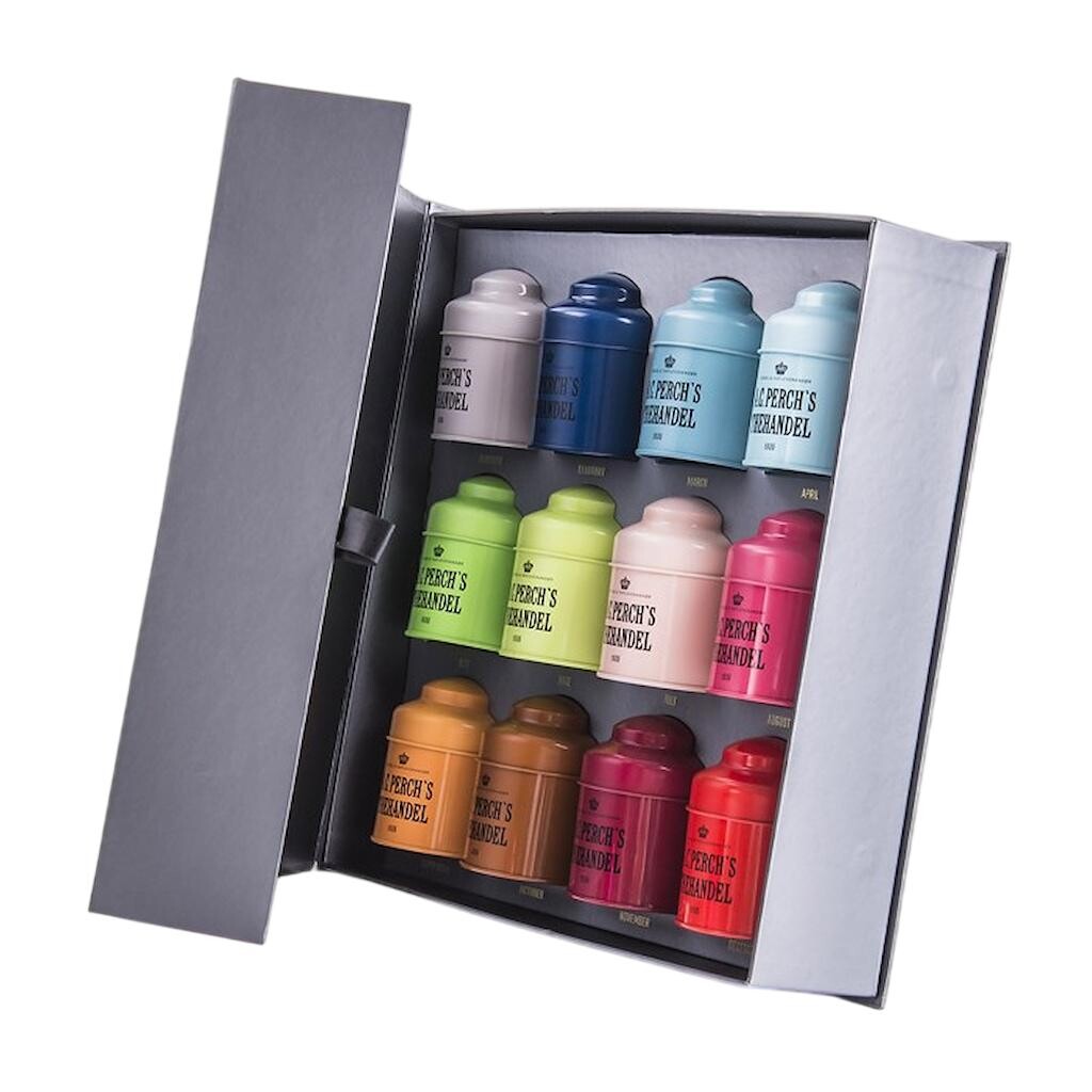 Sada čajov TEA CALENDAR BLUE 465 g, A.C. Perch's Thehandel