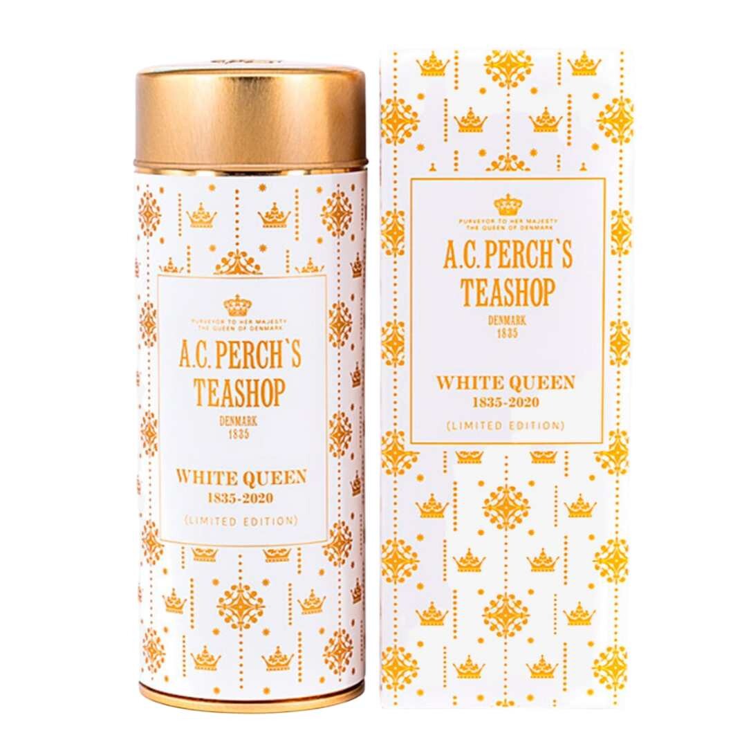 Biely čaj ICONICS WHITE QUEEN 50 g, plechovka, A.C. Perch's Thehandel