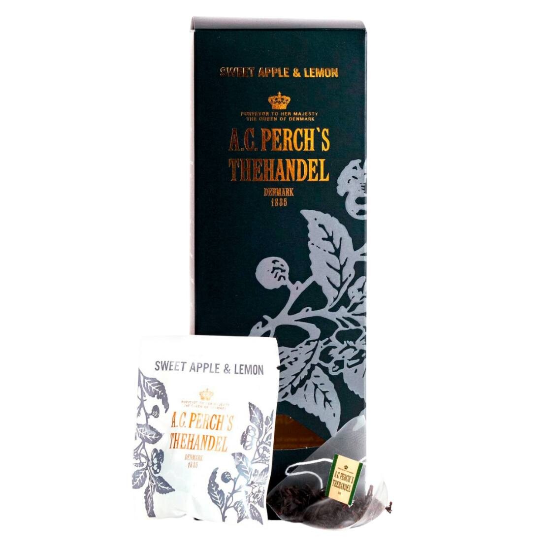 Čierny čaj SWEET APPLE & LEMON, 25 čajových vrecúšok, A.C. Perch's Thehandel